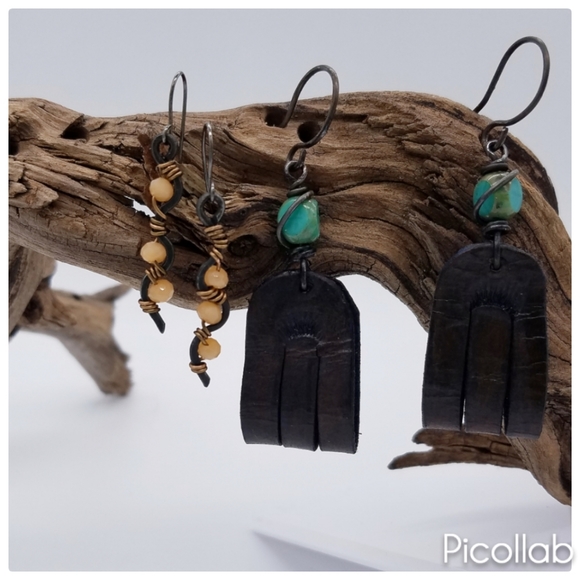 Pair Brand New Southwestern Earrings - Picture 2 of 4